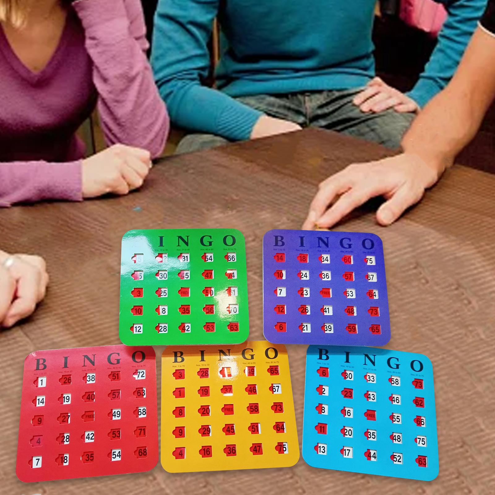 5 Pieces Bingo Game Cards Larg - Party Games For Adults Large Group recension och pris