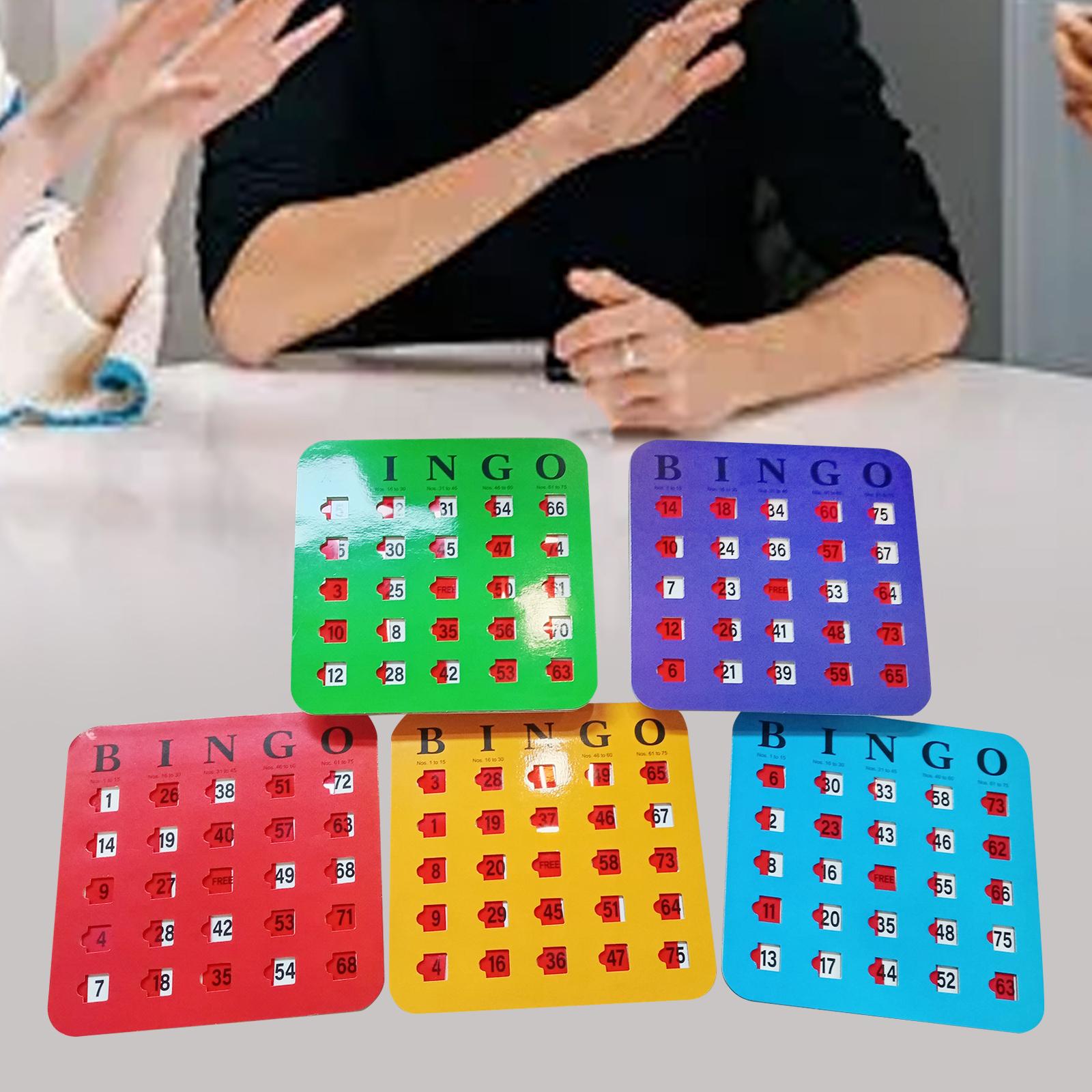 5 Pieces Bingo Game Cards Larg - Party Games For Adults Large Group recension och pris