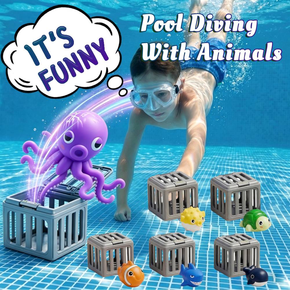 Kids Pool Diving Toys with Fis - Party Games Youth recension och pris
