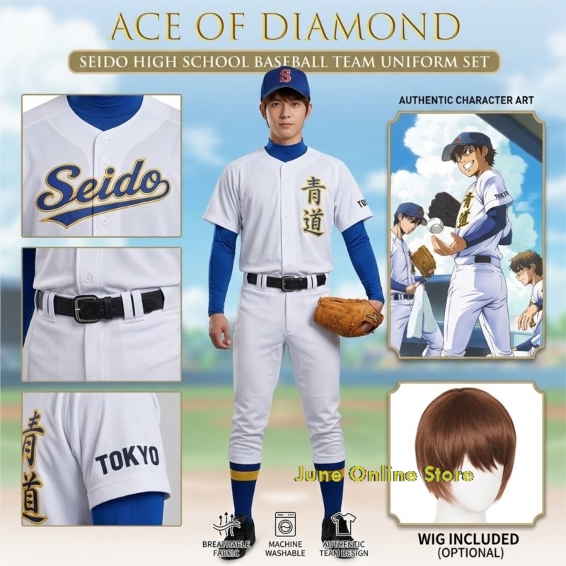 Diamond Ace Cosplay Costumes S - Party Games School recension och pris